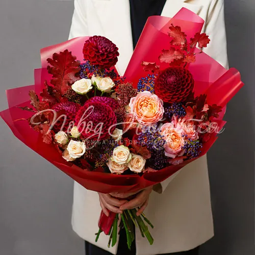 ОСЕНЬ Букет Багряная осень