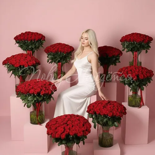 1001 роза Букет 1001 красная роза