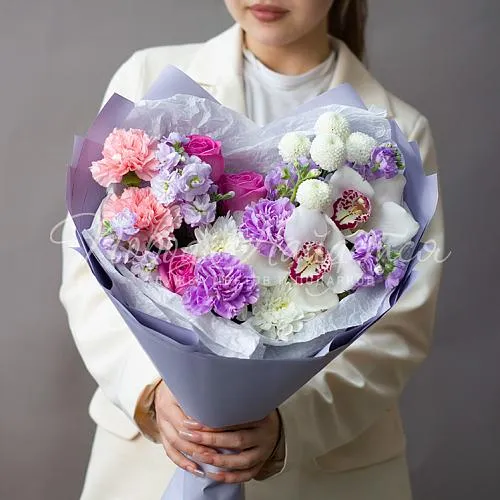 Букет с ОРХИДЕЯМИ Букет Искренний восторг