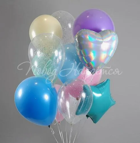 Обычные шары, облака из шаров Облако шаров "Король вечеринки"