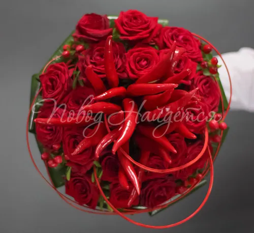 РОЗЫ Букет Острый перец