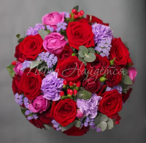 Цветы в шляпной коробке Корзина Розмари