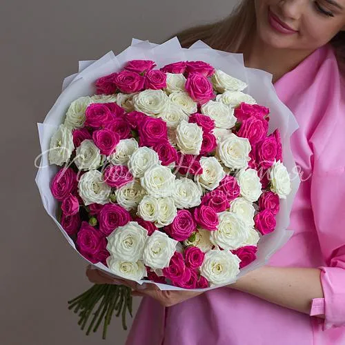 25 роз Букет Нежнее облака