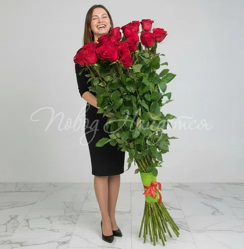Розы ОГРОМНЫЕ: 100-170 см Букет Выше неба