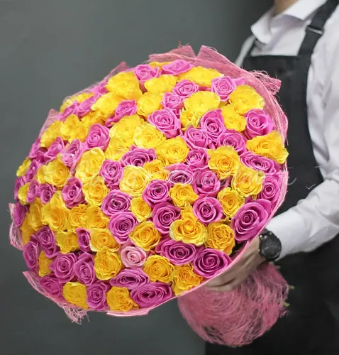 101 роза Букет Весна на душе