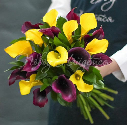 КАЛЛЫ Букет Огонь желания