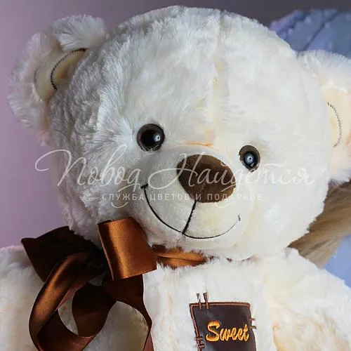 Мягкие игрушки Белый мишка, 60 см