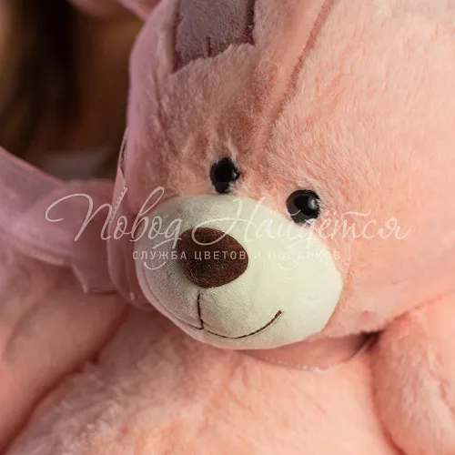 Мягкие игрушки Мишка персиковый Татоша, 60 см