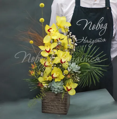 Интерьерные композиции Цветочная композиция Interior 01