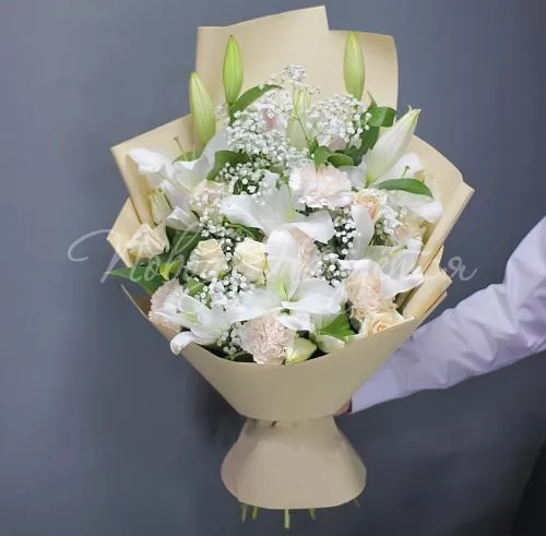 Букеты с ЛИЛИЯМИ Букет Ангельский взгляд
