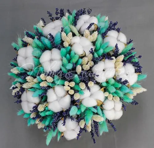 СухоЦветы Букет Голубая дымка MAX