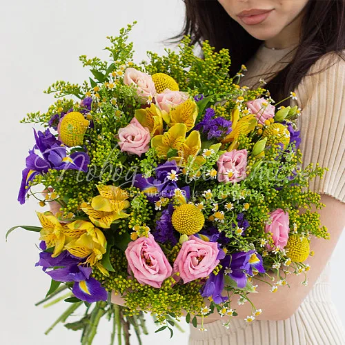 Букеты с РОМАШКОЙ Букет Зарница