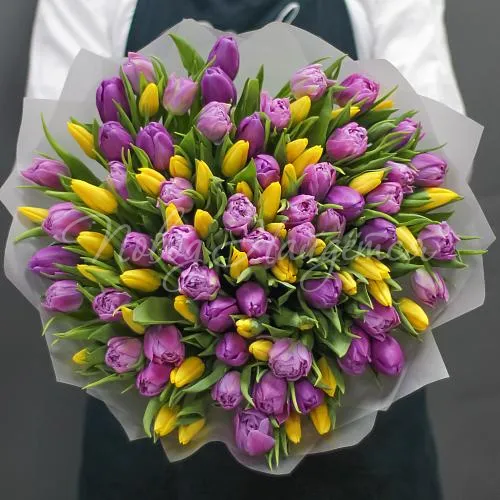 ТЮЛЬПАНЫ Букет Загадочная леди