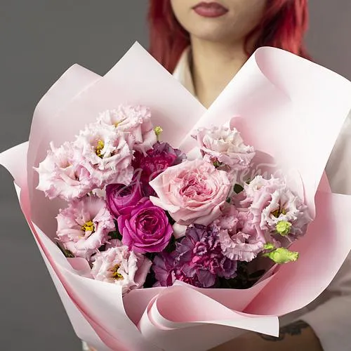 Дизайнерские букеты Букет Клубничный зефир