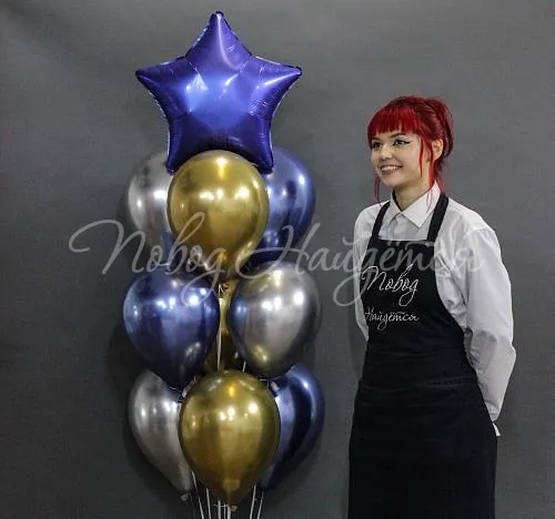 Обычные шары, облака из шаров Облако шаров "Ночной океан"