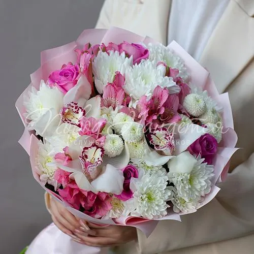 Букет с ОРХИДЕЯМИ Букет Романтическая ночь