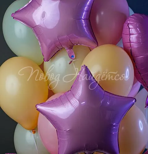 Воздушные шары Облако шаров "Манго-маракуйя"