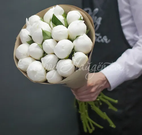 ПИОНЫ Букет Настоящий пломбир