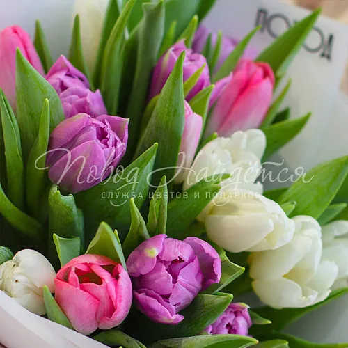 ТЮЛЬПАНЫ Букет Весенний турмалин