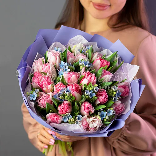 Букет с ТЮЛЬПАНАМИ Букет Престон