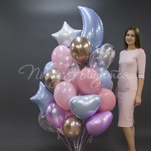 Обычные шары, облака из шаров Облако шаров"Ванилла айс"