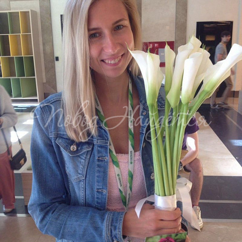 КАЛЛЫ Букет Белое золото