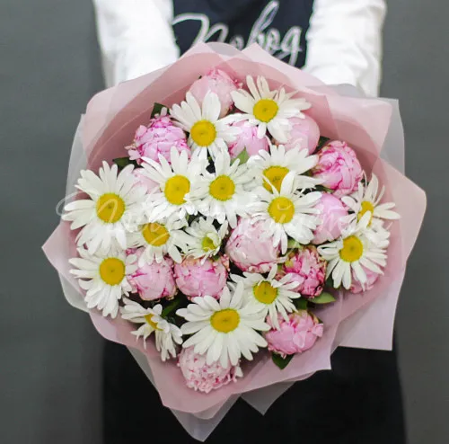 Букет с ПИОНАМИ Букет Настроение Лето