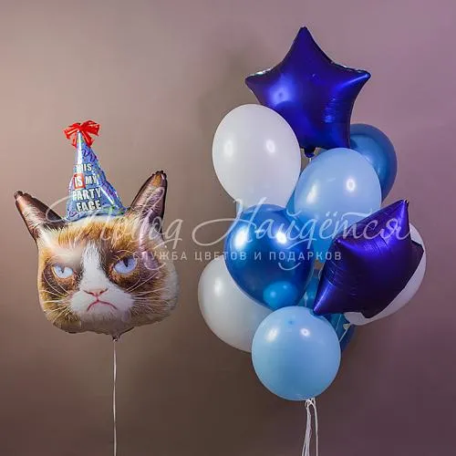 Обычные шары, облака из шаров Облако шаров "Безудержное веселье"