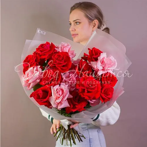 Розы Букет Огонь чувств