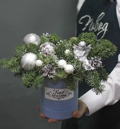 Новогодние композиции Цветочная композиция Новый Год