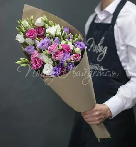 Монобукеты из эустомы Букет Сладкое сочетание