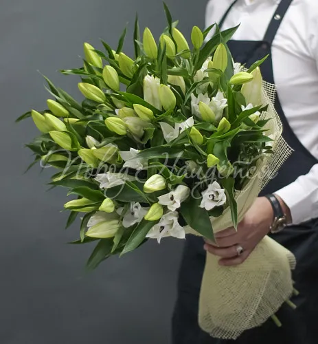 ЛИЛИИ Букет 15 лилий