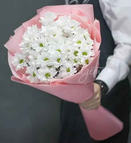 ХРИЗАНТЕМЫ Букет Небо