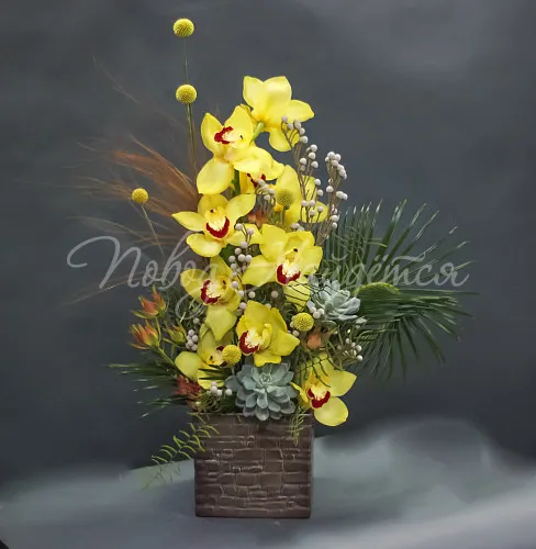 Интерьерные композиции Цветочная композиция Interior 01