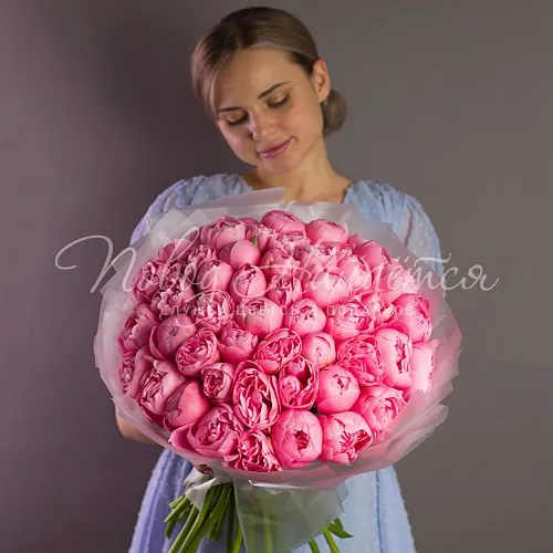 ПИОНЫ Букет Розовый океан