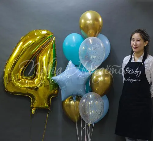 Шары Шары Облако шаров "Моему золотому"