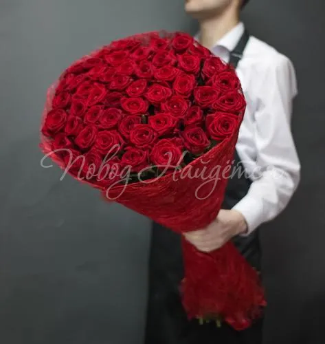 51 роза Букет Стинг