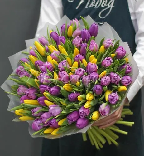 ТЮЛЬПАНЫ Букет Загадочная леди