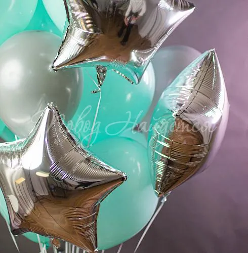 Воздушные шары Облако шаров "Муми Тролль"