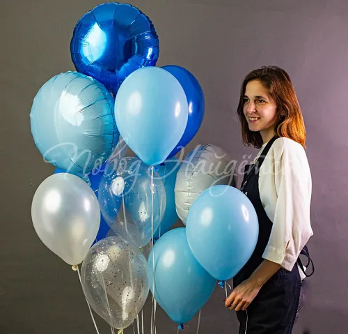 Рождение мальчика Облако шаров"Мужская вечеринка"