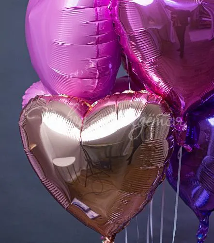 Обычные шары, облака из шаров Облако шаров "Нежность сердца"