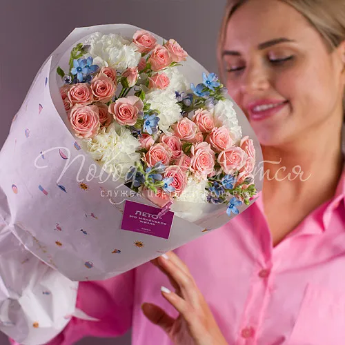 Цветы Букет Лазурная волна