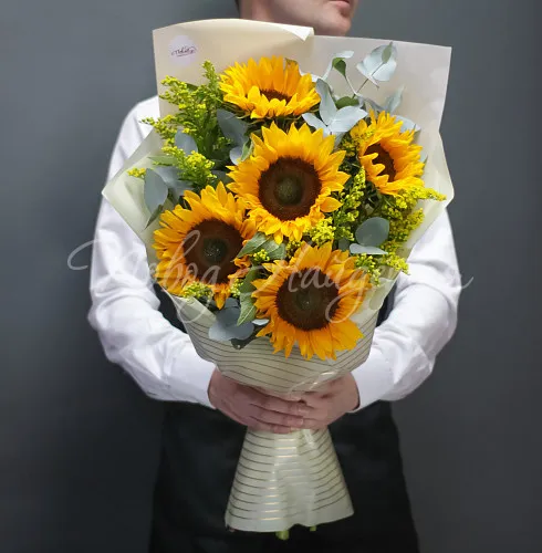 ПОДСОЛНУХИ Букет Злата
