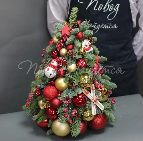 Новый год Красный стиль