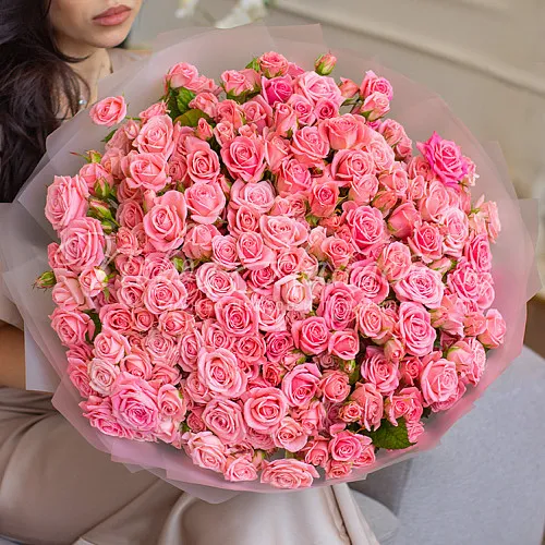 51 роза Букет Птица счастья