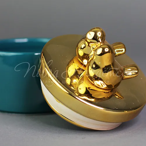 Сувениры Банка изумрудная- Птичка певчая