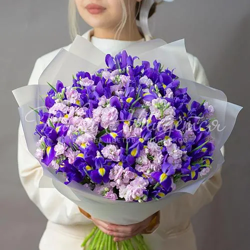 Букет с ИРИСАМИ Букет Увлечен тобой