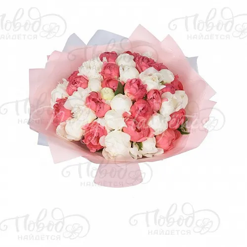 ПИОНЫ Букет Коралловые рифы