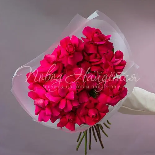 Розы Букет Алый бархат