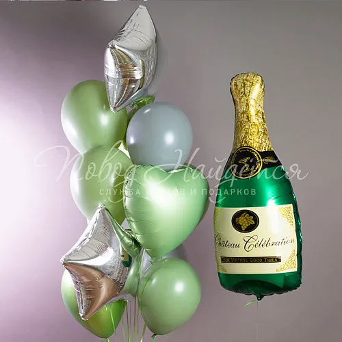 Воздушные шары Облако шаров "Игристое настроение"